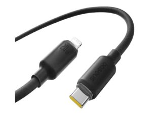 كابل بيانات الشحن السريع سيليكون Baseus Foamed USB-C إلى USB-C 100W 2m - Comic Black