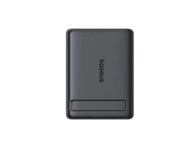بنك الطاقة المغناطيسي Baseus PicoGo AM31 Qi2 Ultra-Mini مع Kickstand 5000mAh 20W - أسود كوني