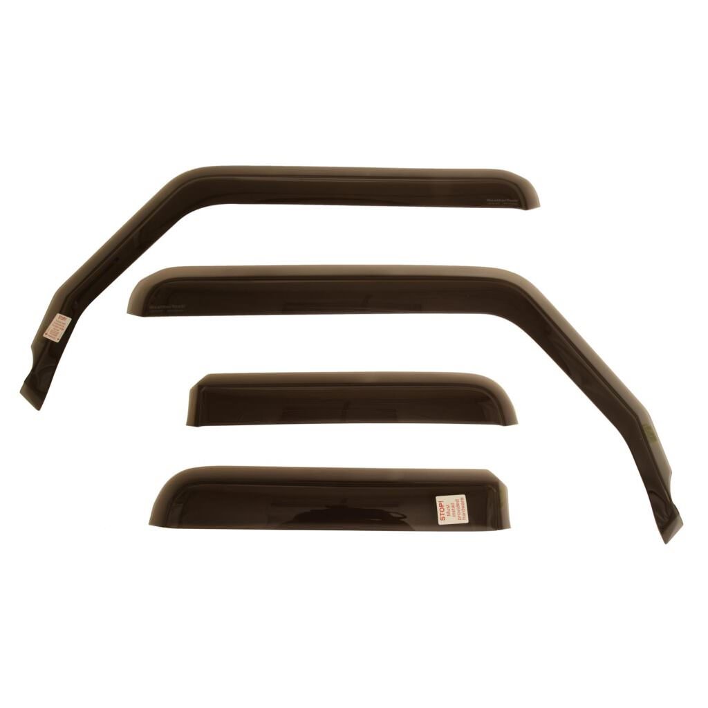 WEATHERTECH | SIDE WINDOW DEFLECTORS | 2020+ GM 2500HD | FR & RR | CREW CAB gallery image