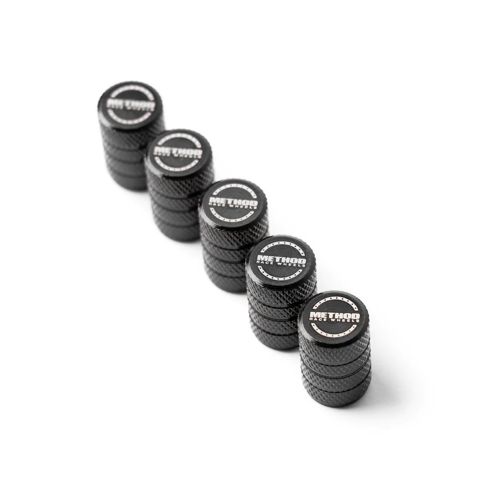 METHOD | VALVE STEM CAPS SET OF 5 | BLACK gallery image