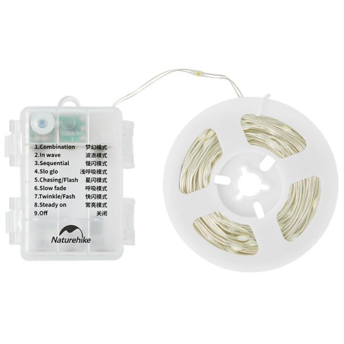 Naturehike Atmosphere Lamp String - Warm Light (10M) (Without Dry Battery) gallery image