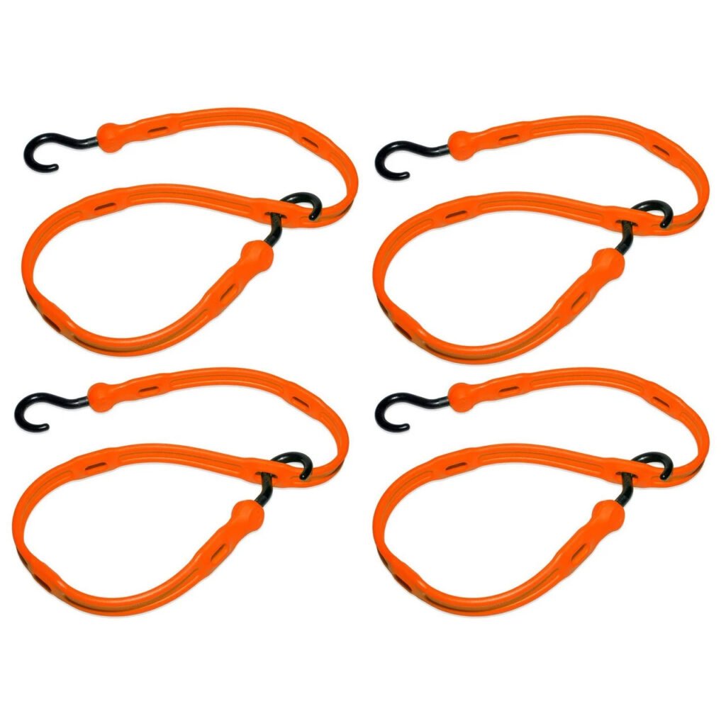 PERFECT BUNGEE | 36′′ ADJUSTABLE BUNGEE STRAP | 4 PACK BOX | RED gallery image