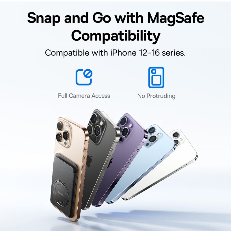 حامل محفظة Baseus MagPro 3 المغناطيسي - أسود كوني gallery image
