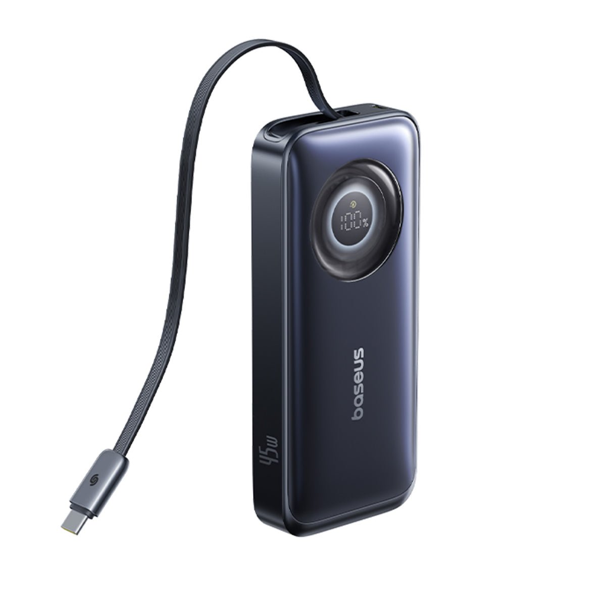 Baseus EnerCore CR11 Power Bank with Retractable Cable 10000mAh 45W - Cosmic Black gallery image