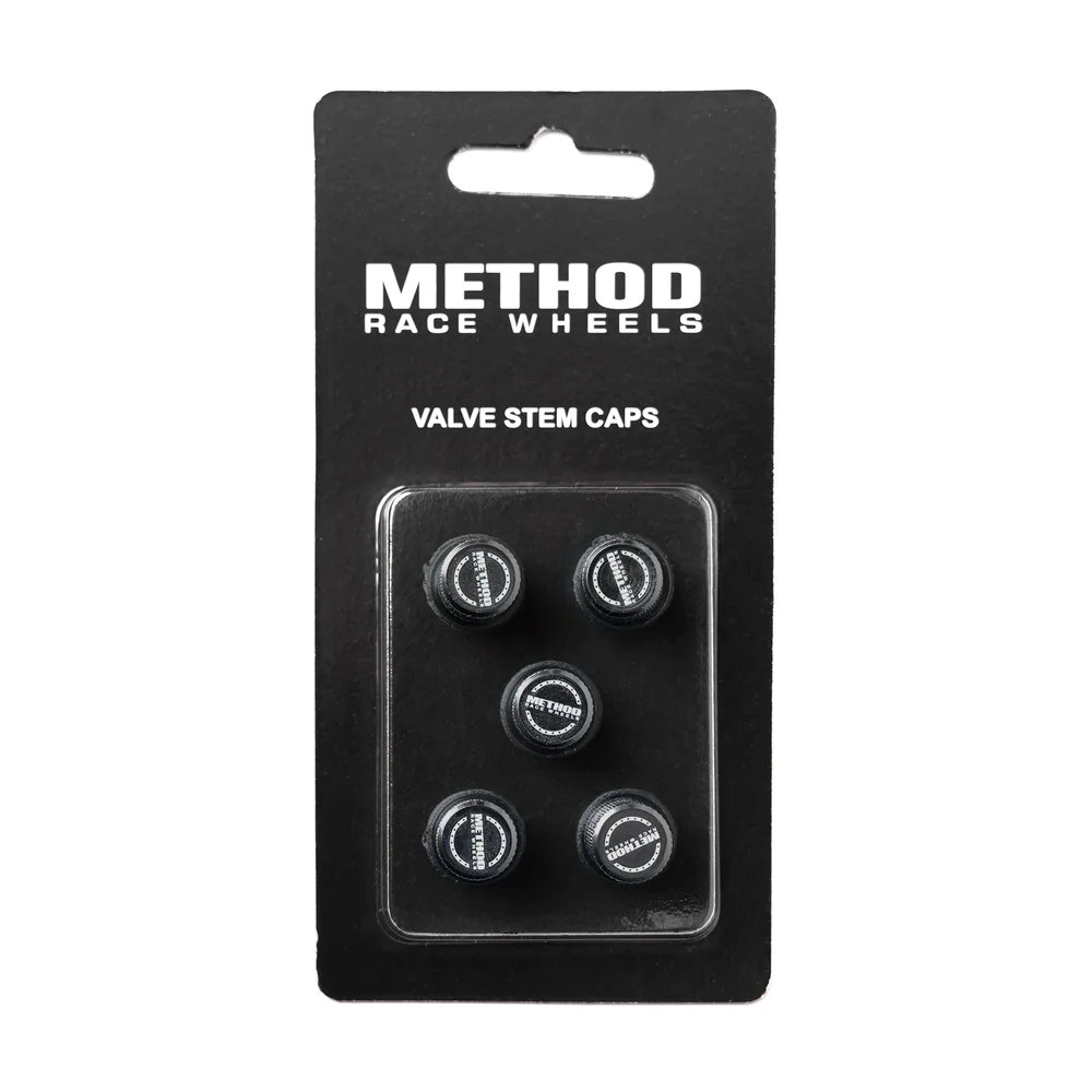 METHOD | VALVE STEM CAPS SET OF 5 | BLACK gallery image