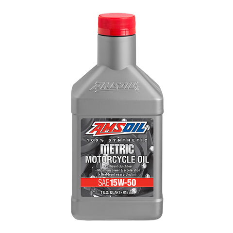 AMSOIL 15W-50 Metric Motorcycle Oil gallery image