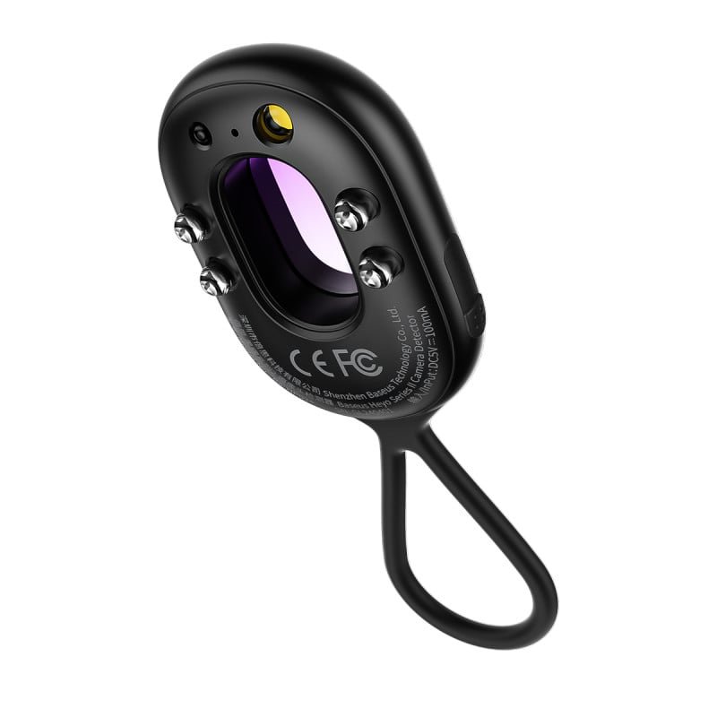 مجموعة كاشف الكاميرا Baseus Heeo Series II باللون الأسود (مع كابل شحن بسيط USB-A إلى Type-C Black) gallery image