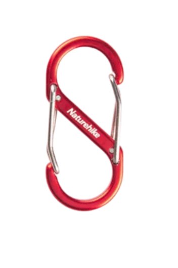 Naturehike S Type Aluminum Alloy Hook - Red 1PC (Large) gallery image