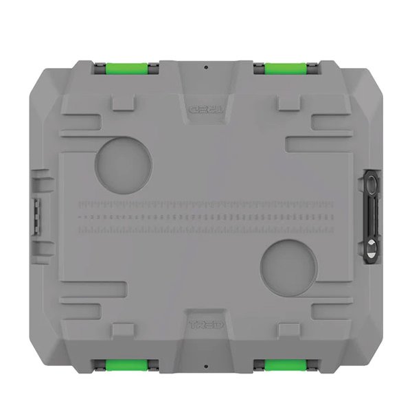 TRED | 50-40 STORAGE BOX | 25L | SHALLOW GREY WITH GREEN gallery image