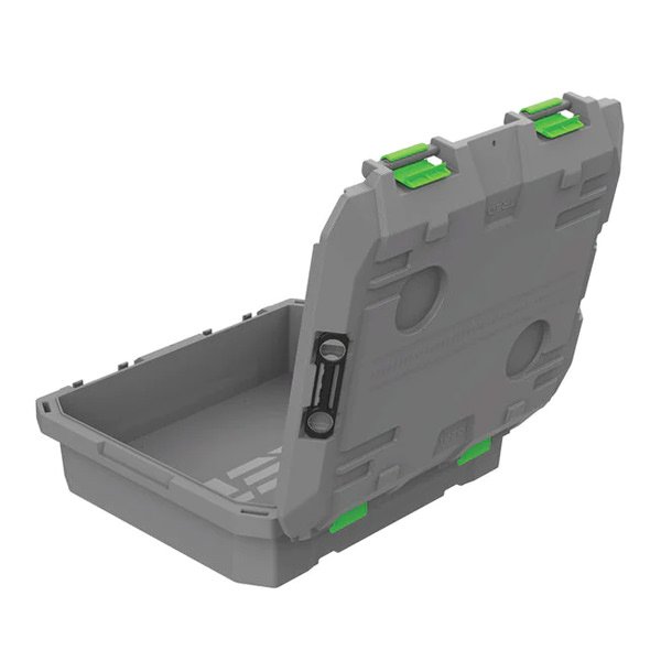 TRED | 50-40 STORAGE BOX | 25L | SHALLOW GREY WITH GREEN gallery image