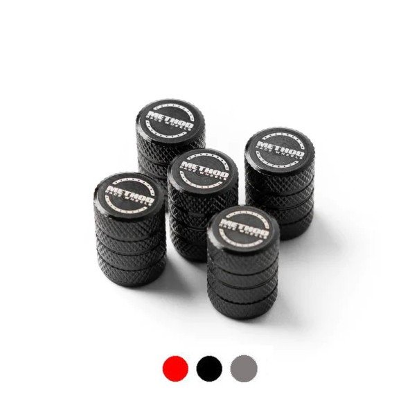 METHOD | VALVE STEM CAPS SET OF 5 | RED gallery image